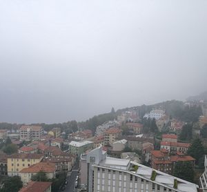 Cityscape against clear sky