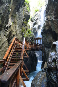 River flowing through rocks