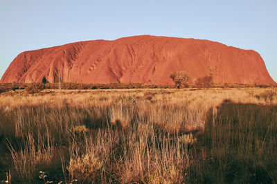 Scenic view of desert against sky