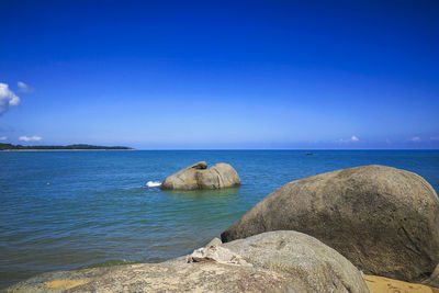 Kheakhea beach the sea in panare district pattani, thailand.