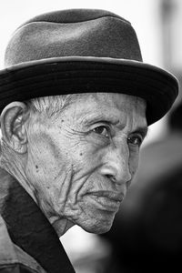 Portrait of man wearing hat