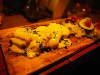 Close-up of food in plate