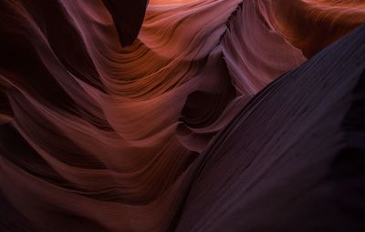 Full frame shot of red rock patterns
