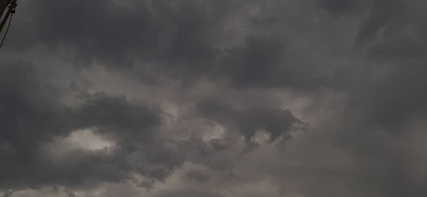 Low angle view of storm clouds in sky