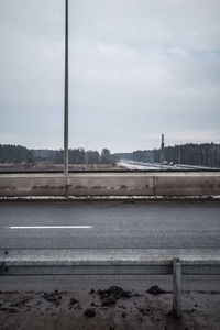 Road against sky
