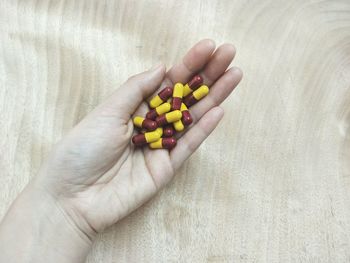 Close-up of human hand on finger