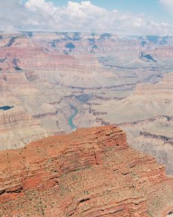 Scenic view of dramatic landscape against sky