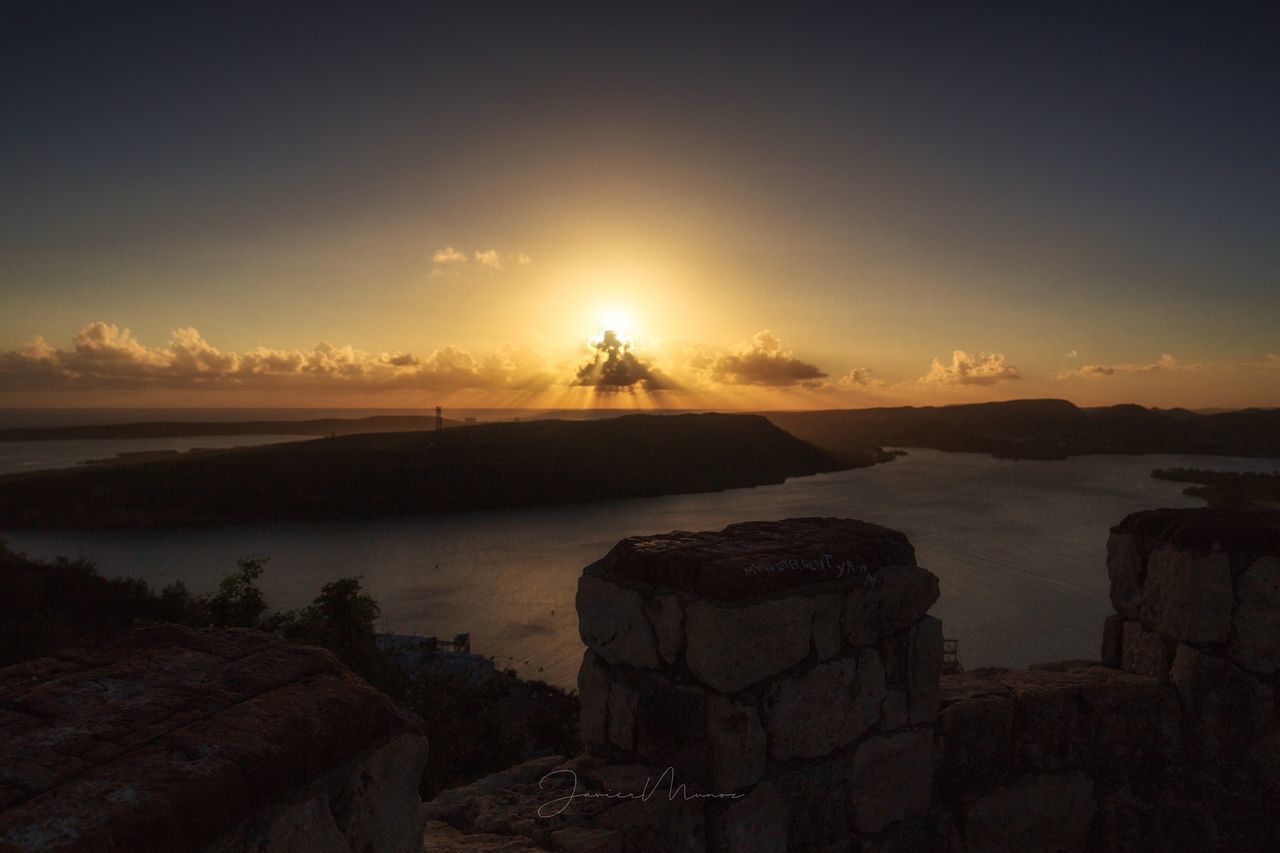 SCENIC VIEW OF SEA DURING SUNSET