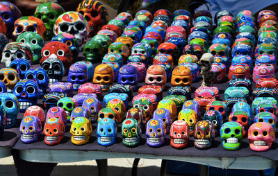 Full frame shot of colorful for sale in market