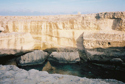 View of rock formations