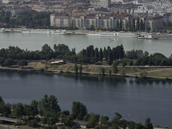 Vienna at the danube river