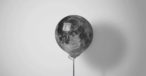 Close up of lamp against white background