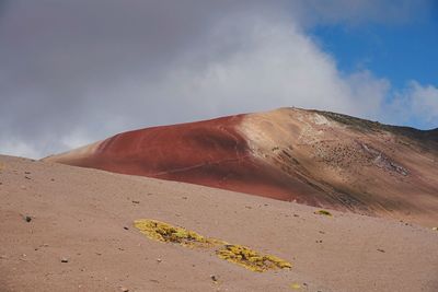 Scenic view of desert against sky