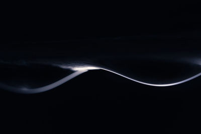 Close-up of star shape over black background