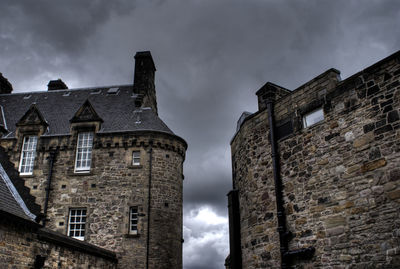 Low angle view of historic building against sky