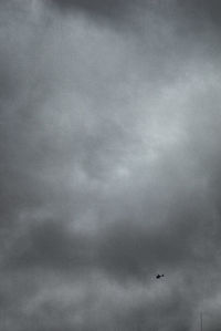 Low angle view of cloudy sky