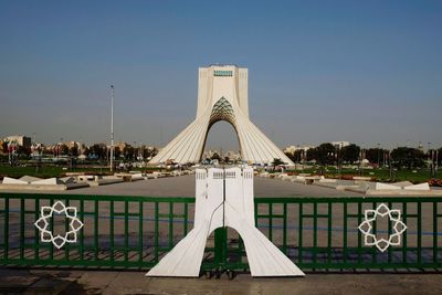 Replica by gate against azadi tower