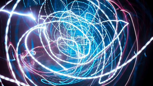 Light painting at night