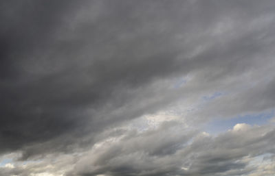 Low angle view of storm clouds in sky