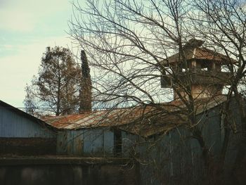 Low angle view of old building