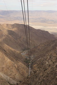 High angle view of landscape against sky