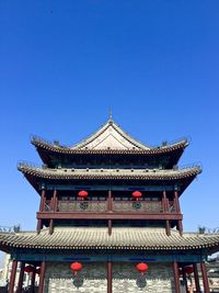 Low angle view of temple