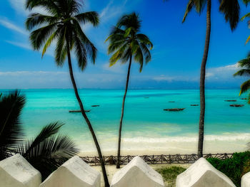 Scenic view of sea against sky