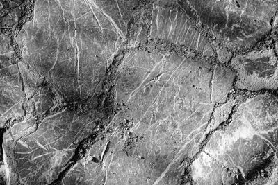 Full frame shot of cracked rock