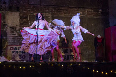 Statue in front of building