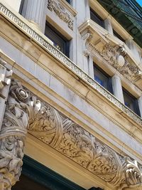 Low angle view of historical building