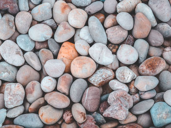 Full frame shot of pebbles