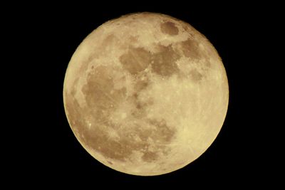 View of moon at night