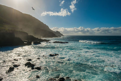 Scenic view of sea against sky