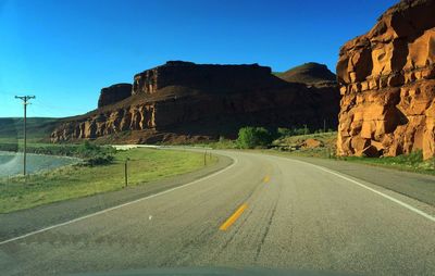 Road passing through landscape