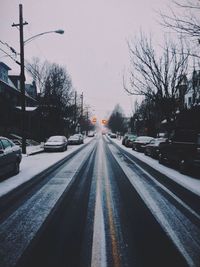 Cars moving on road