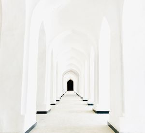 Empty corridor of building