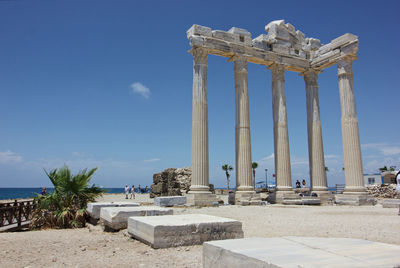 Exterior of temple against sky