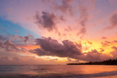 Sunset over sea