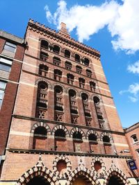 Low angle view of historical building against sky