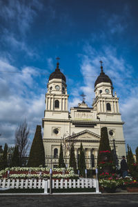 Metropolitan cathedral iasi romania - catedrala mitropolitana din iasi romania - during a cloudy day