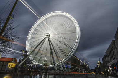 Low angle view of ferris wheel