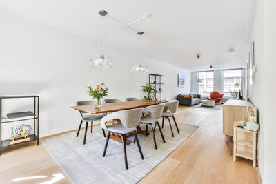 Table and chairs at home