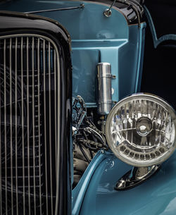 Close-up of vintage car