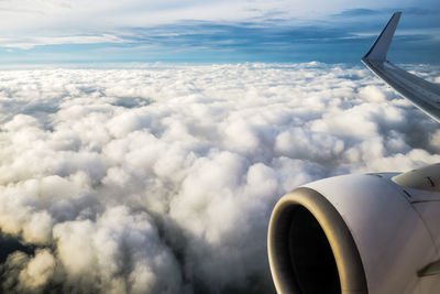 Aerial view of cloudscape