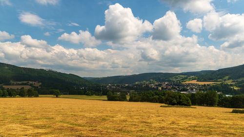 Scenic view of landscape against sky