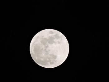 Low angle view of moon in sky