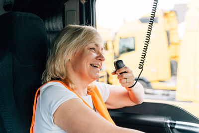 Young woman using mobile phone