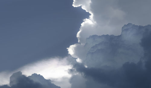 Low angle view of clouds in sky