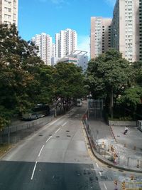 City street with buildings in background