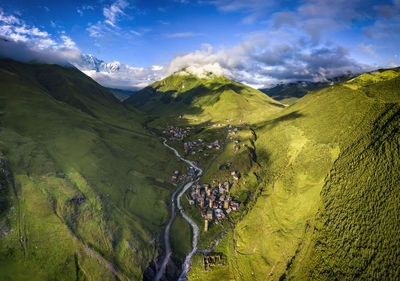Scenic view of landscape against sky